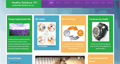 Desktop Screenshot of healthysolutions101.com