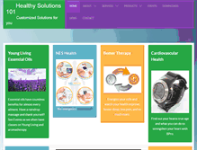 Tablet Screenshot of healthysolutions101.com